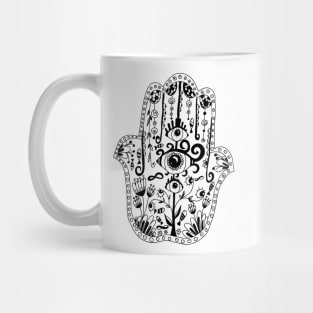 Hamsa hand amulet Mug